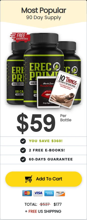 ErecPrime 90 day supply package with bonus guides