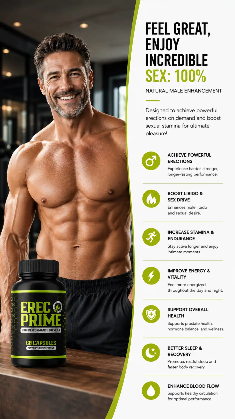 ErecPrime benefits for vitality energy stamina and men's wellness
