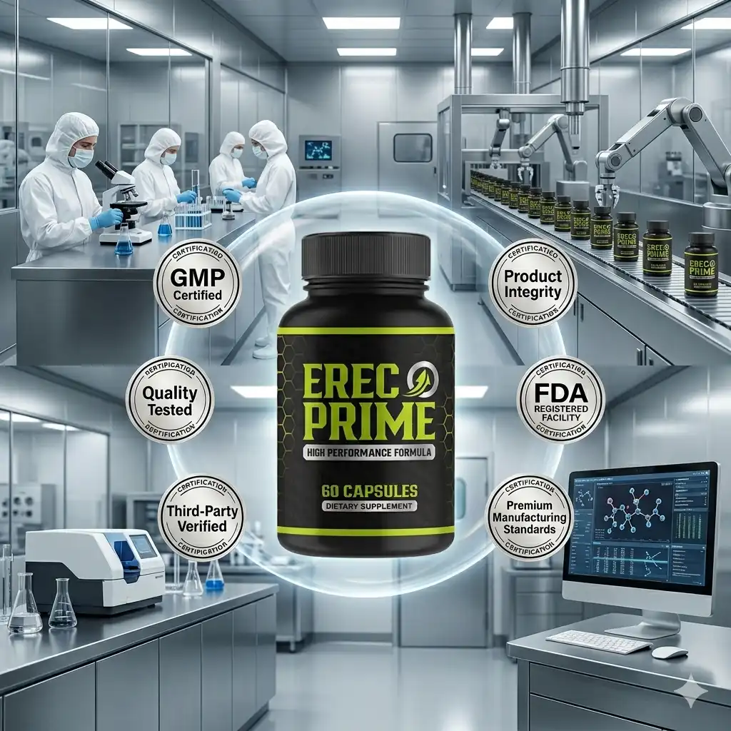 ErecPrime natural male enhancement supplement bottle