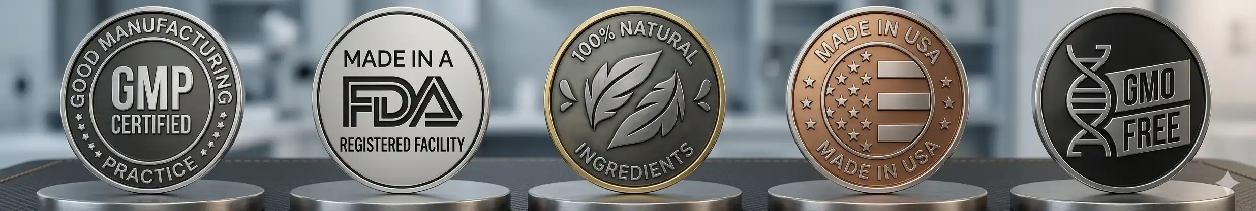 ErecPrime quality certifications GMP FDA registered facility and GMO free